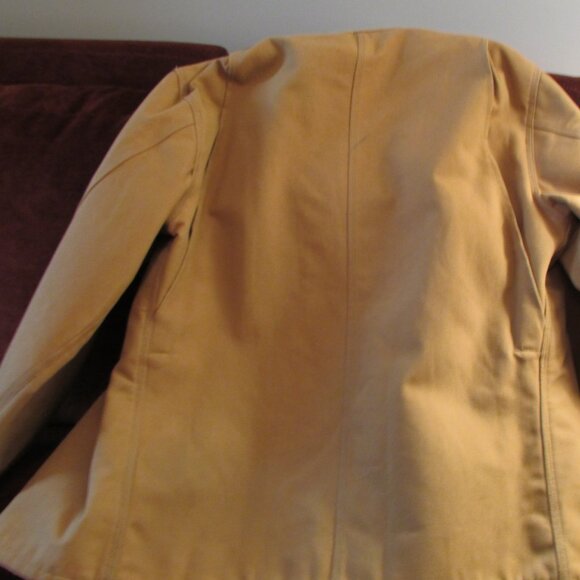 Mens Carhartt Chore Coat, Heavy Canvas Duck, Blanket Lined USA Made 48 Tall - Picture 3 of 12